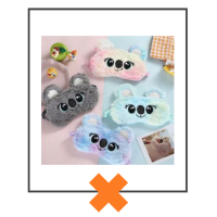 Slaapmasker Koala blauw